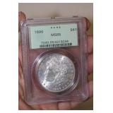 PCGS Graded 1896 Morgan Silver Dollar