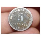 A 1916 German 5 Pfennig