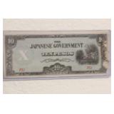 WWII Japanese Colony 10 Pesos Bank Note
