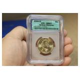 ICG Graded 2008-D James Monroe $1.00 Coin