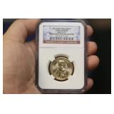 NGC Graded One Dollar Gold Plated Coin