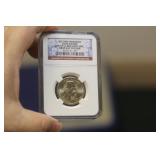NGC Graded One Dollar Gold Plated Coin