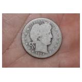 1914-D Barber Silver Quarter