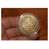 Aladdin Gold Plated $2.00 Casino Token