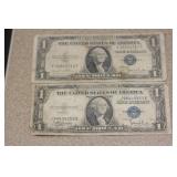 Lot of 2 1935 $1.00 Note