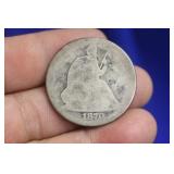 An 1870 Seated Half Dollar