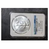 NGC Graded 2012-S $1.00 Silver Eagle