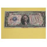 A 1928 One Dollar Funny Back Note