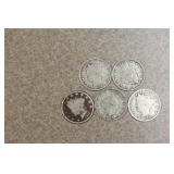 Lot of 5 V Nickels