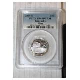 PCGS Graded 2001-S Silver Quarter