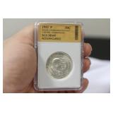 Graded 1952P Commemorative Silver Half Carver Coin