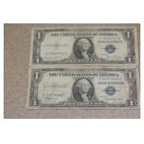 Lot of 2 1935 $1.00 Note