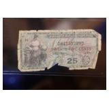 US 25c Military Note