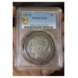 Very Rare Duo Error 1921-D Morgan Silver Dollar