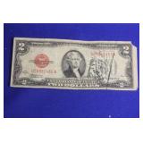 A 1928 Red Seal $2.00 Note