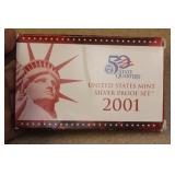 2001 US Mint Silver Proof Set
