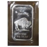 Buffalo 1 ounce .999 Fine Silver Bar