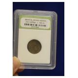 A Slabbed Medievel Bronze Nummis Coin