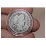 1914-D Barber Silver Quarter