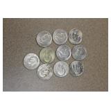 Lot of 10 Clad Ike dollars