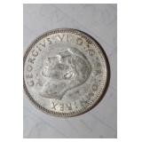 1942 Great Britain Six Pence Silver Coin