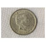 Uruguay 1942 Cougar 1 Peso Silver Coin