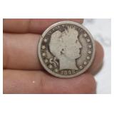 1898 Barber Silver Quarter