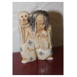 Antique Japanese Two Face Kabuki Dancer