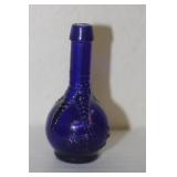 Ball and Claw Cobalt Blue Glass Bottle