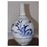 Antique Japanese/Korean Blue and White Wine Bottle