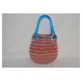 An Art Glass Basket