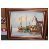 Signed 'Reynolds' Framed Oil on Canvas