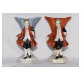 Lot of 2 Japanese Miniature Figeral Vases