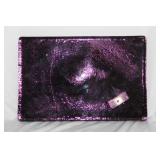 A Handmade Blenk Amethyst Color Glass Block