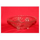 An Etched Glass Serving Bowl