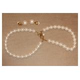 Anne Klein Faix Large Pearl Necklace