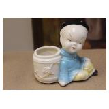 John Lea Oriental Style Ceramic Planter