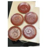 Lot or Set of 5 Japanese Lacquer Ware