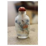 Vintage Chinese Glass Snuff Bottle