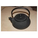 Signed Cast Iron Oriental Teapot