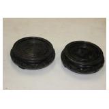 Pair of Carved Vase Stands