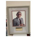 Framed George Burns Photograph