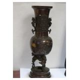 An Antique Japanese Bronze Urn