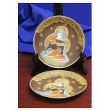 Lot of 2 Japanese Saucer Plates