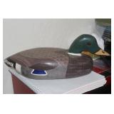 Hand Painted Glass Eye Duck Decoy
