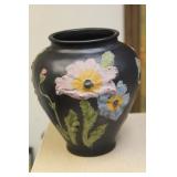 Unusual Antique/Vintage Black Glass Vase