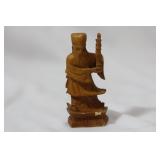 A Carved Bone Chess Piece