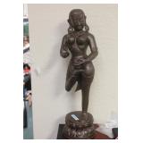 Thai Painted Nude Figurine