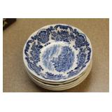 Set of 5 Enoch Wedgwood Scenery Bowl