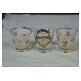 Lot of 3 Glasses